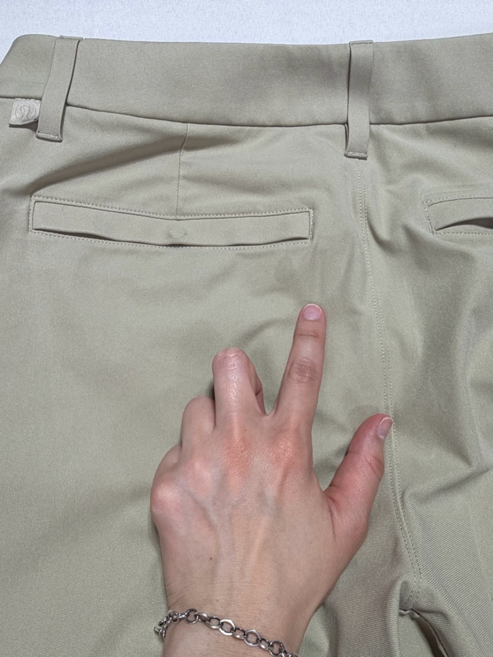 Lululemon ABC Classic-Fit Trouser Wrapstreme Pant 32 Khaki Tan Chino Casual - Picture 7 of 8